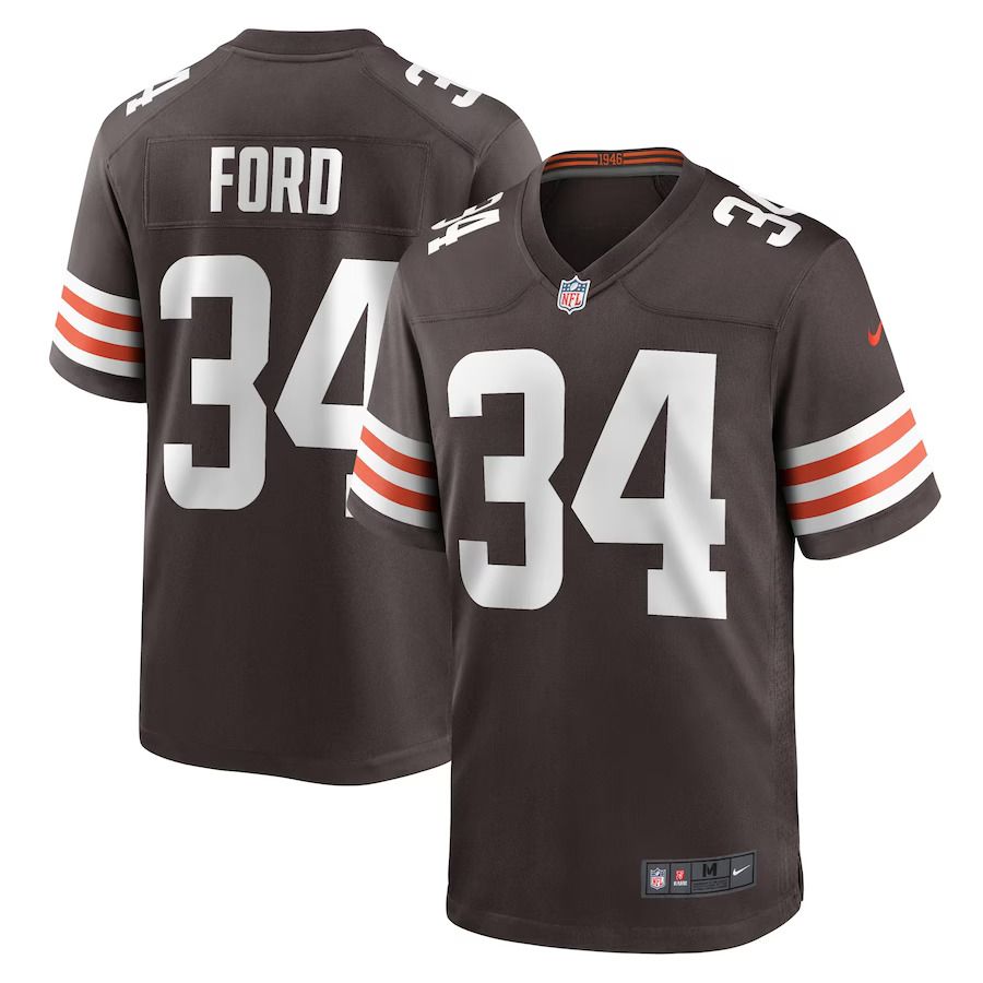 Men Cleveland Browns #34 Jerome Ford Nike Brown Game Player NFL Jersey->cleveland browns->NFL Jersey
